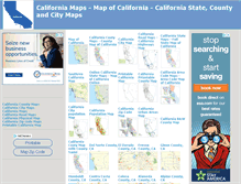 Tablet Screenshot of californiamaps.us